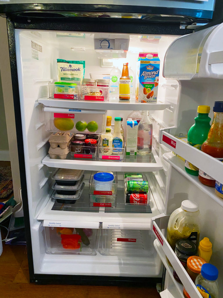 organized fridge