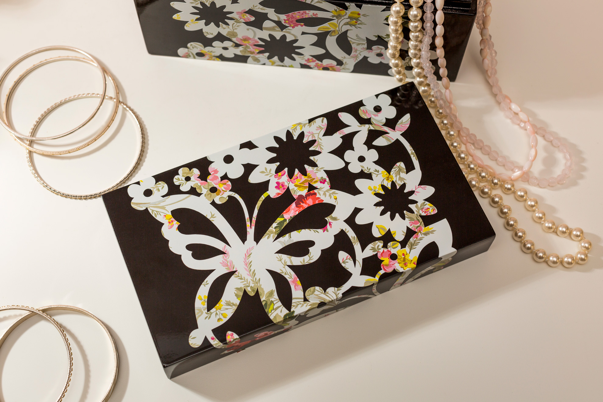 butterfly jewelry case