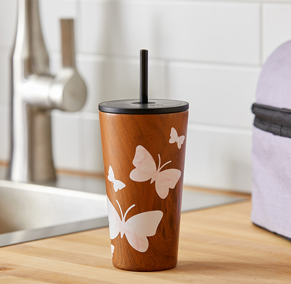 butterfly water tumbler