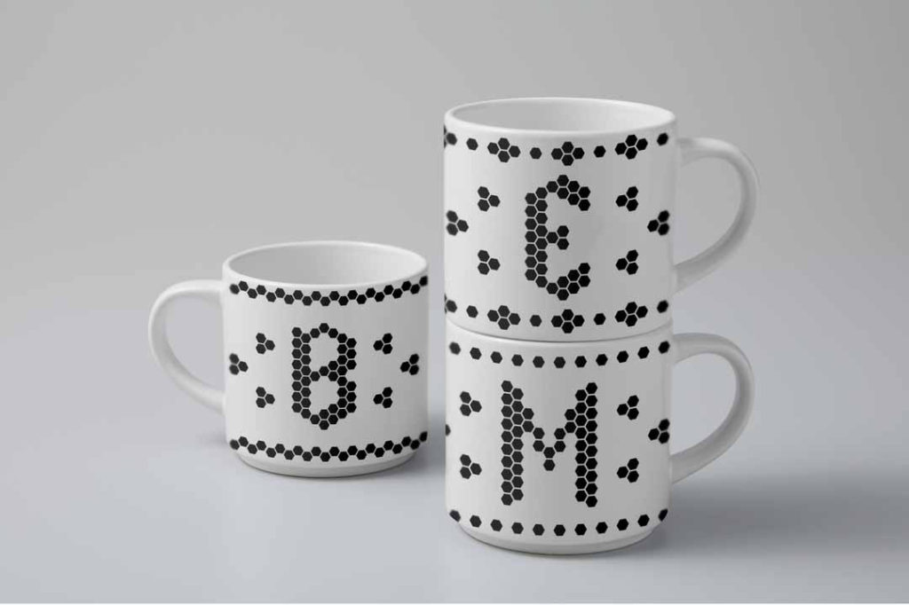 Cricut Stackable Mugs - Bistro Monogram