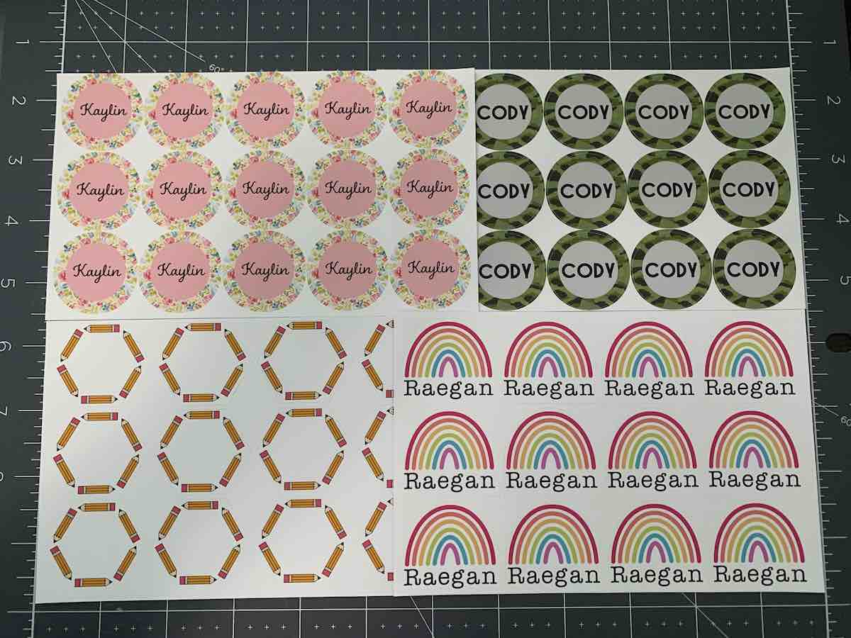 2" Personalized Monogram Decal Circle Square Sticker 