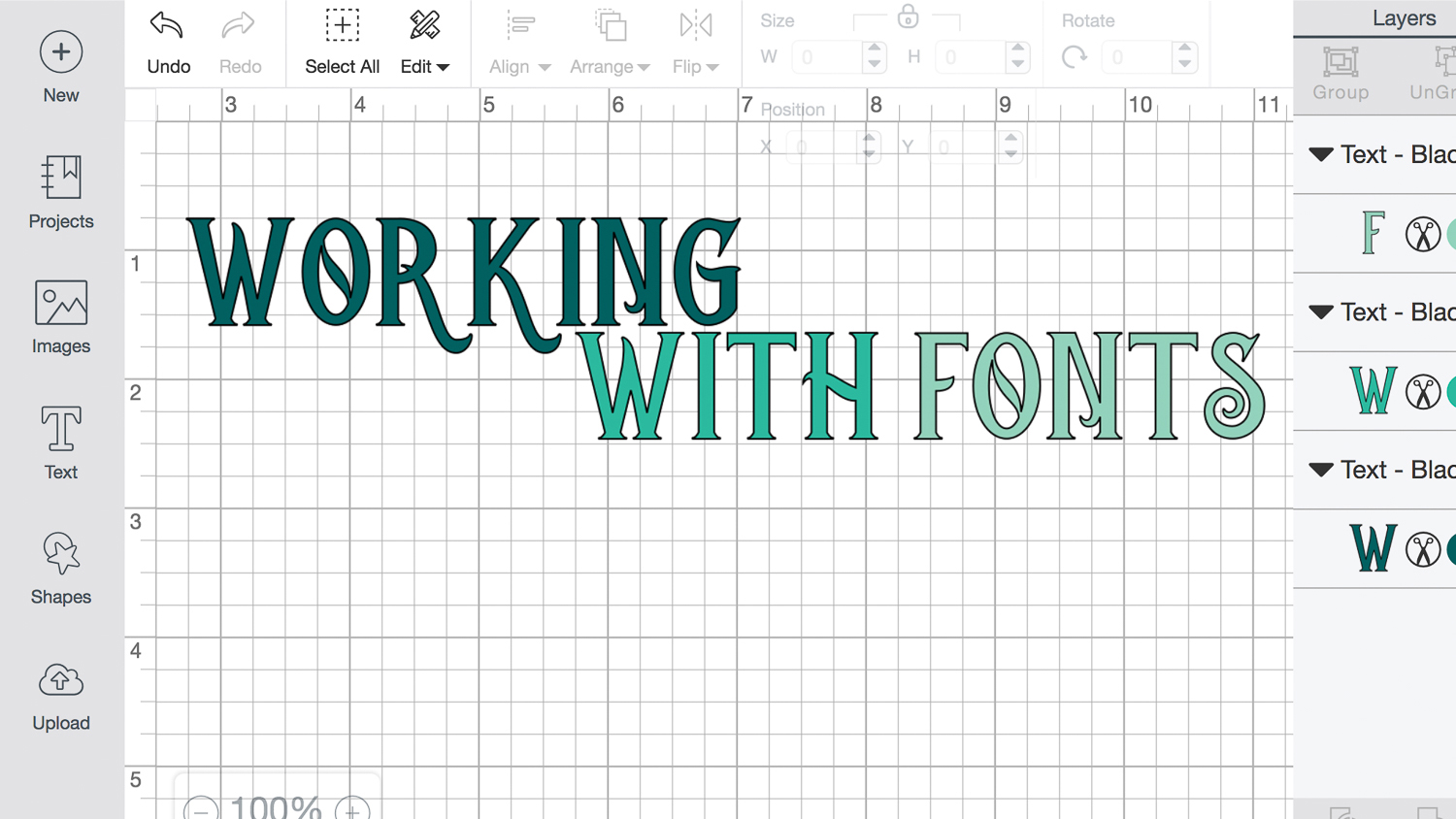 Working with fonts in Cricut Design Space – Cricut