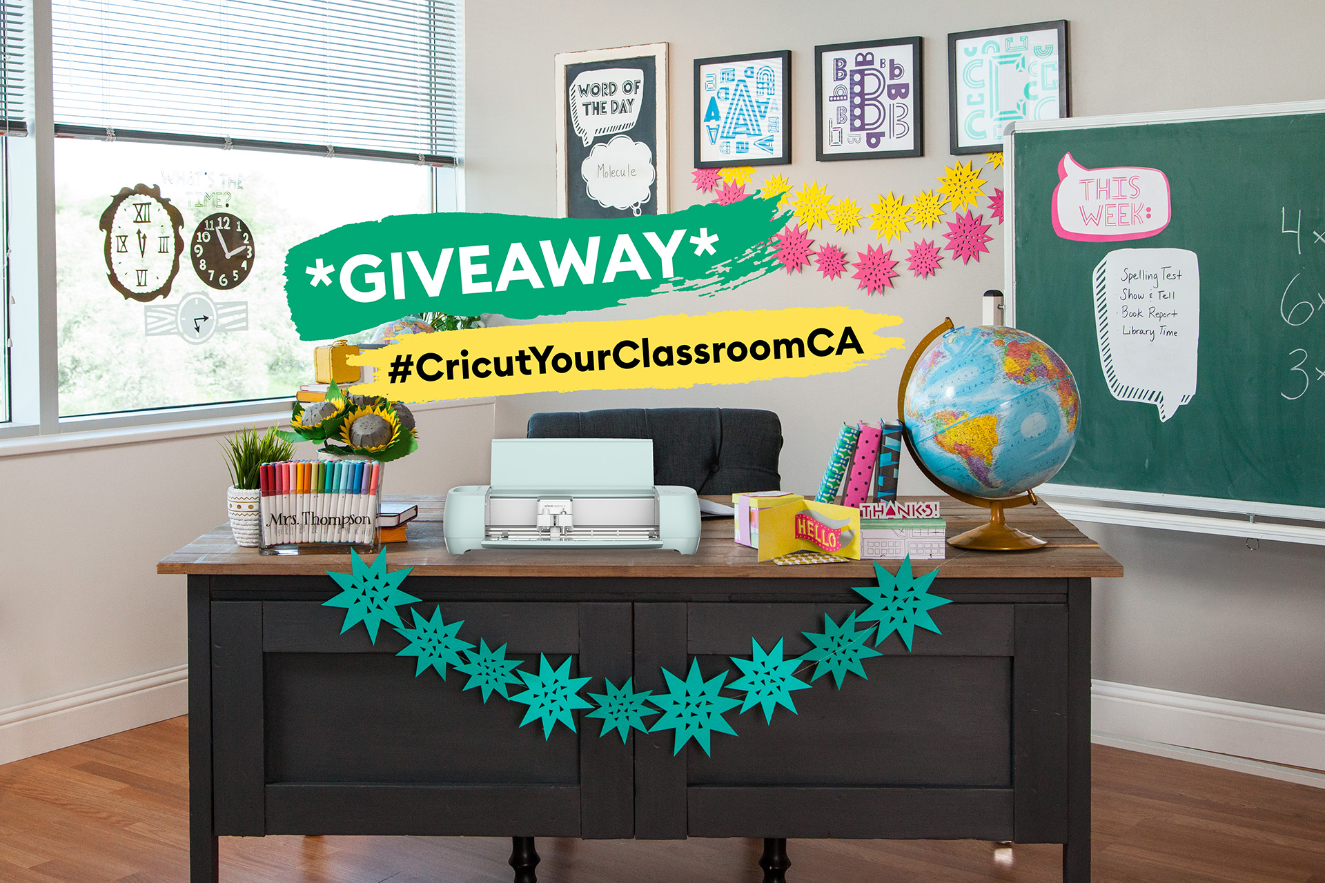 CricutYourClassroomCA: Win a Classroom Makeover with Cricut Contest 